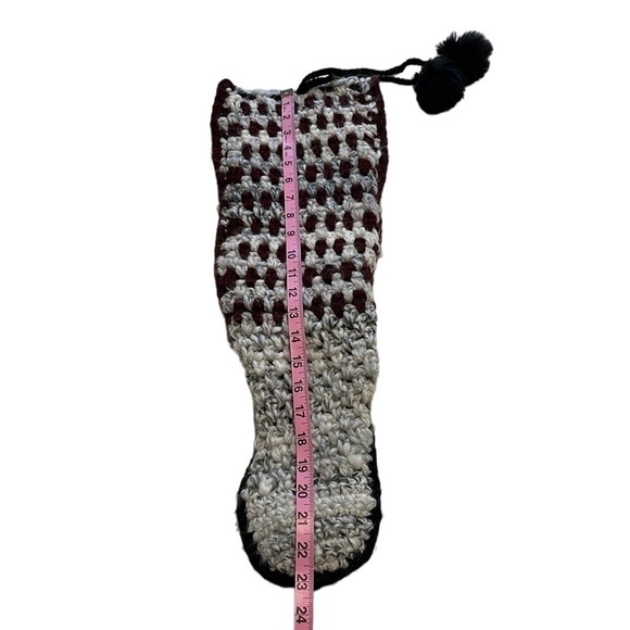 Hand Knit Slipper Booties - Size 10 - Picture 4 of 10